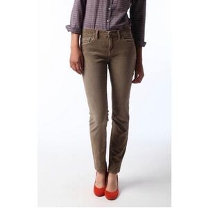 BDG Mid Rise Cigarette Ankle Corduroy Brown Pants